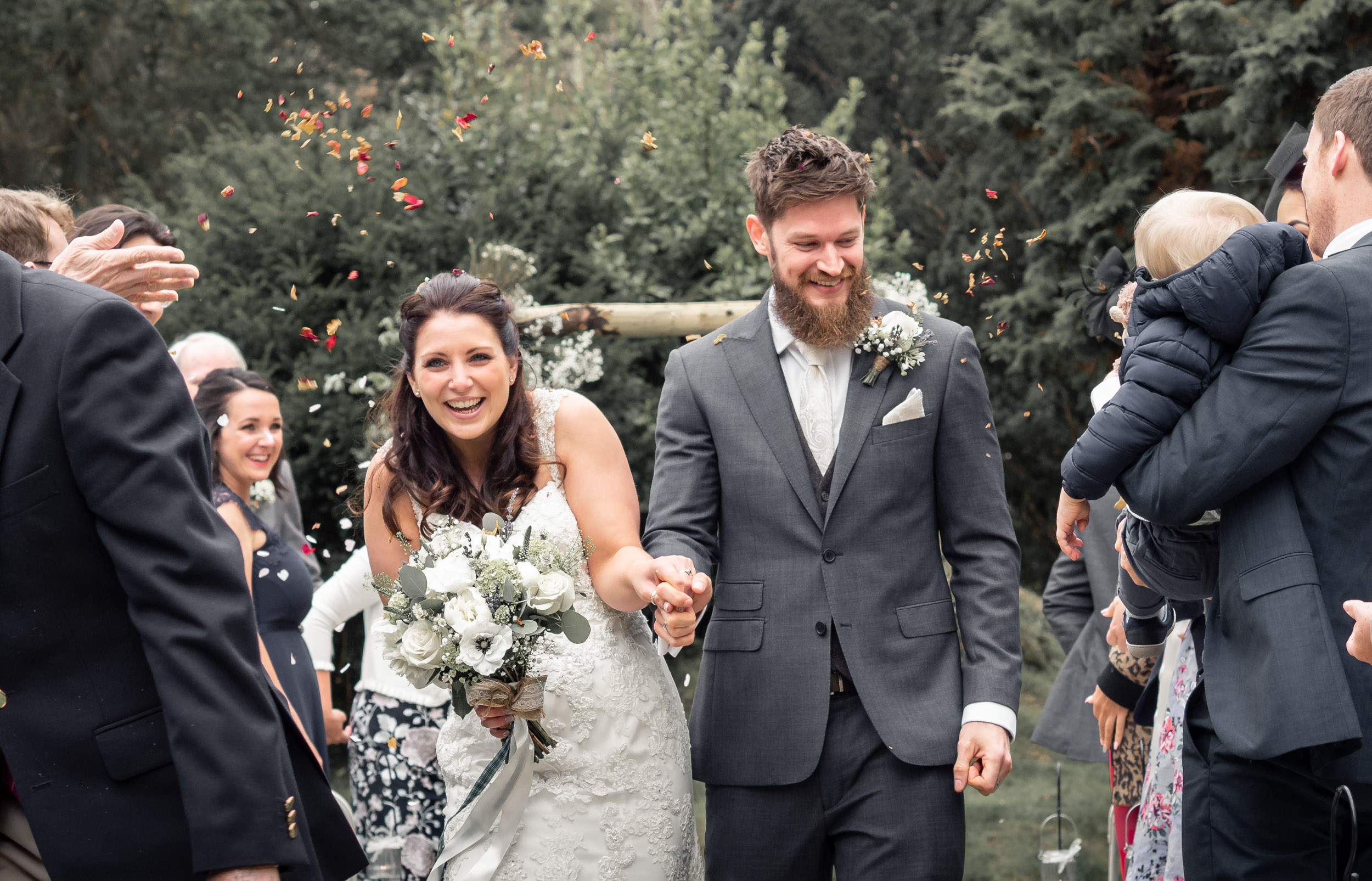 Bride & Groom Confetti Blizzard