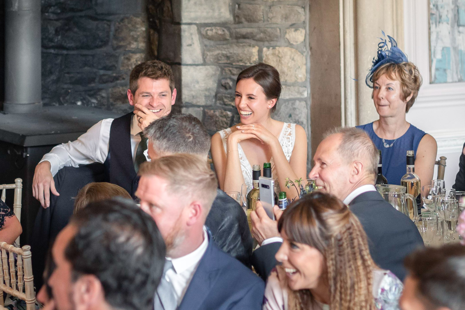 The Best Man brings laughter to the proceedings.