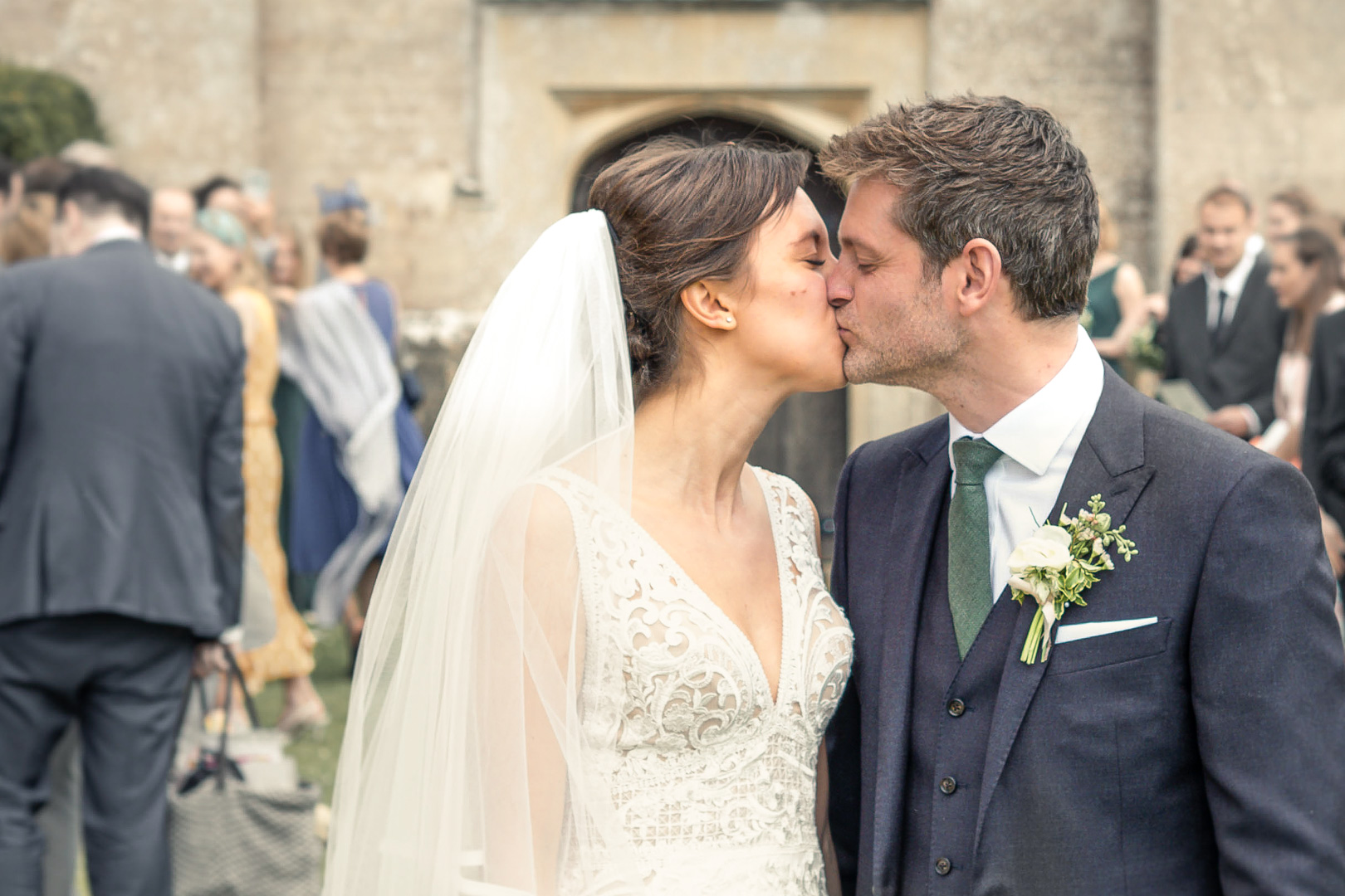 Bride & Groom Kiss